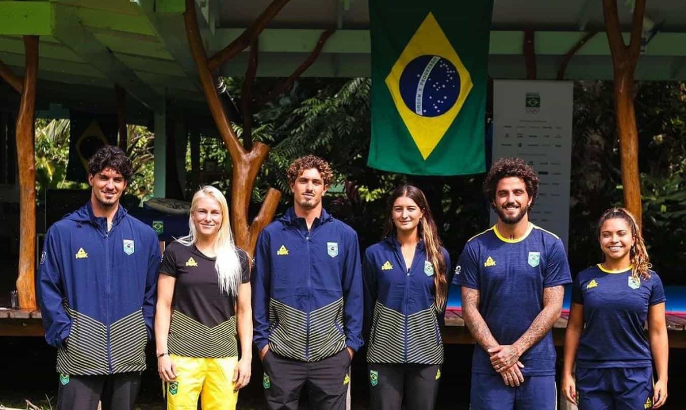 Equipe brasileira de surf na Olimpíada de Paris 2024
