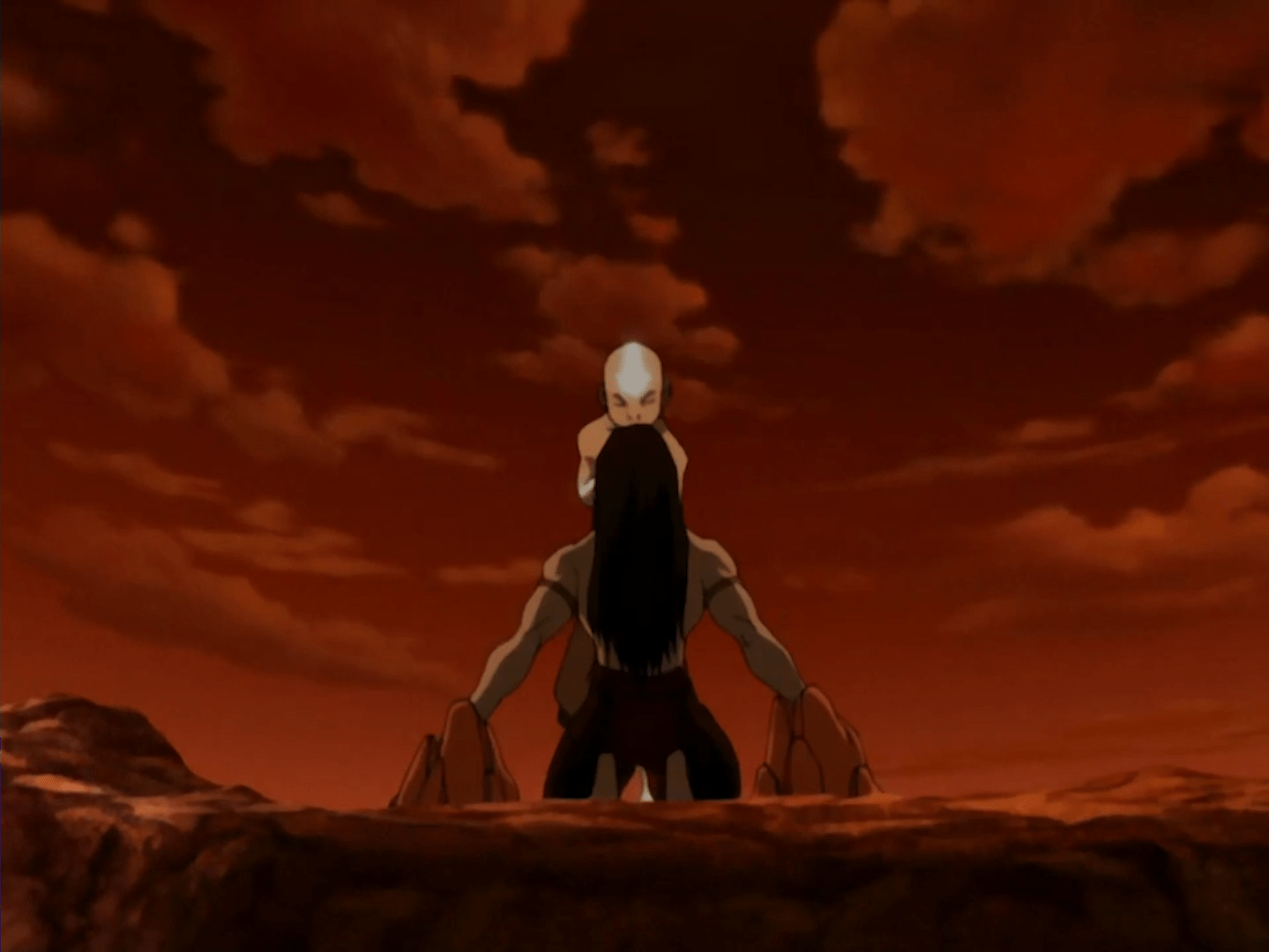 Aang enfrenta