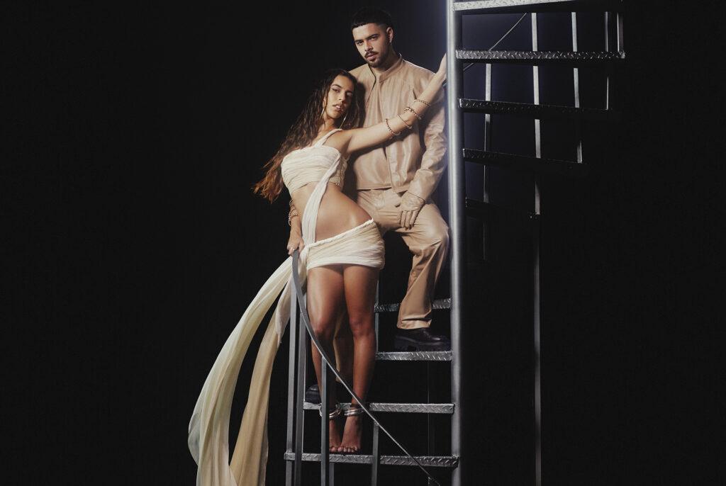 Pedro Sampaio com Marina Sena