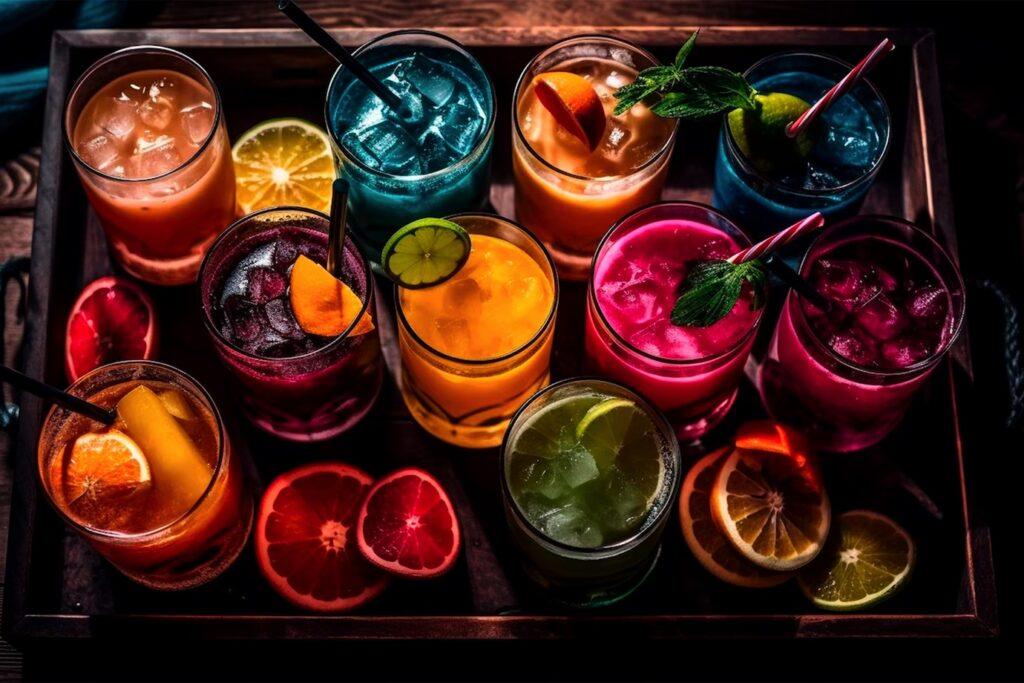 Bebidas caseiras com plantas