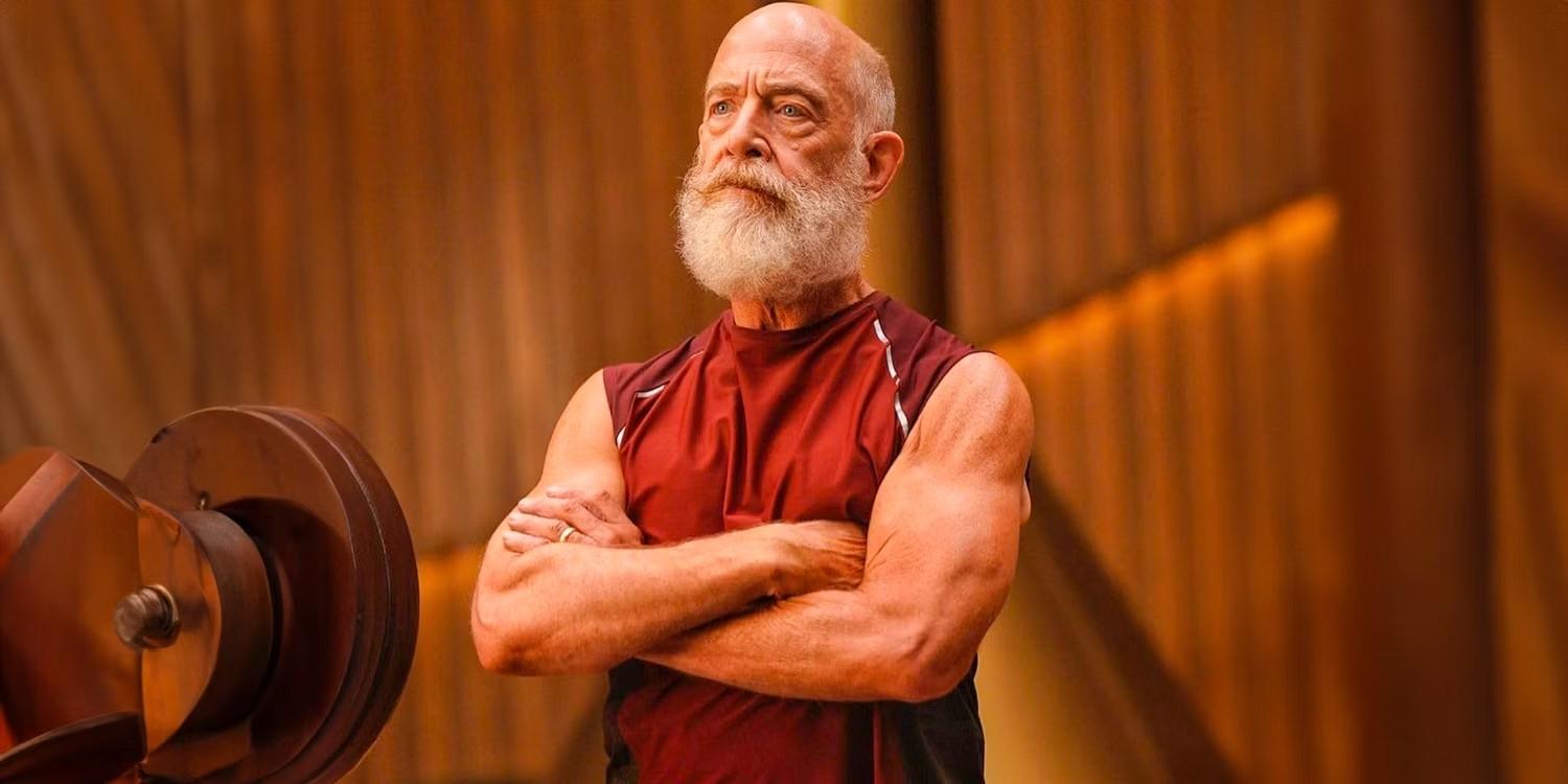 J. K. Simmons e seu Papai Noel sarado