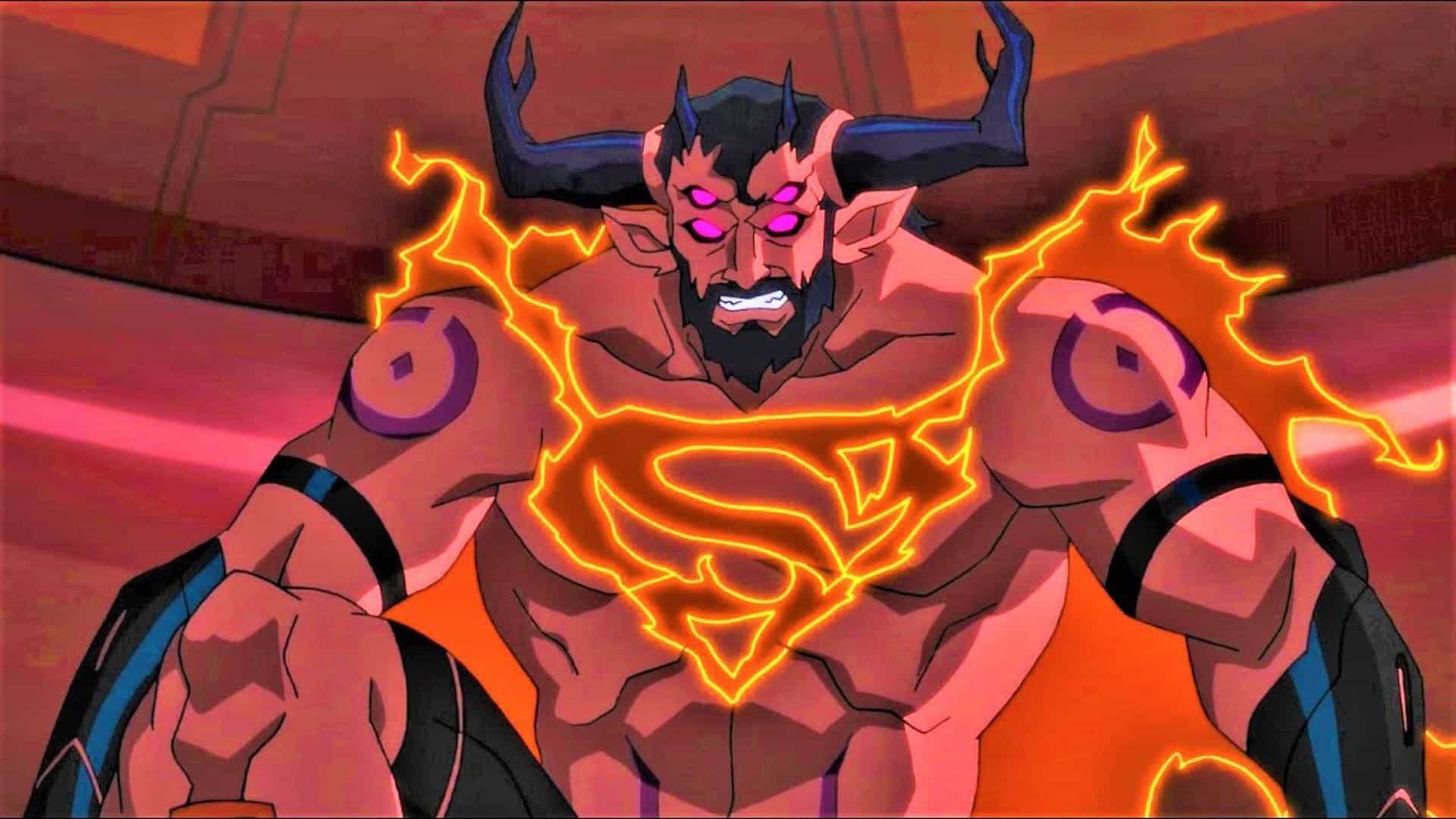 Superman Possuído por Trigon nas animações da DC