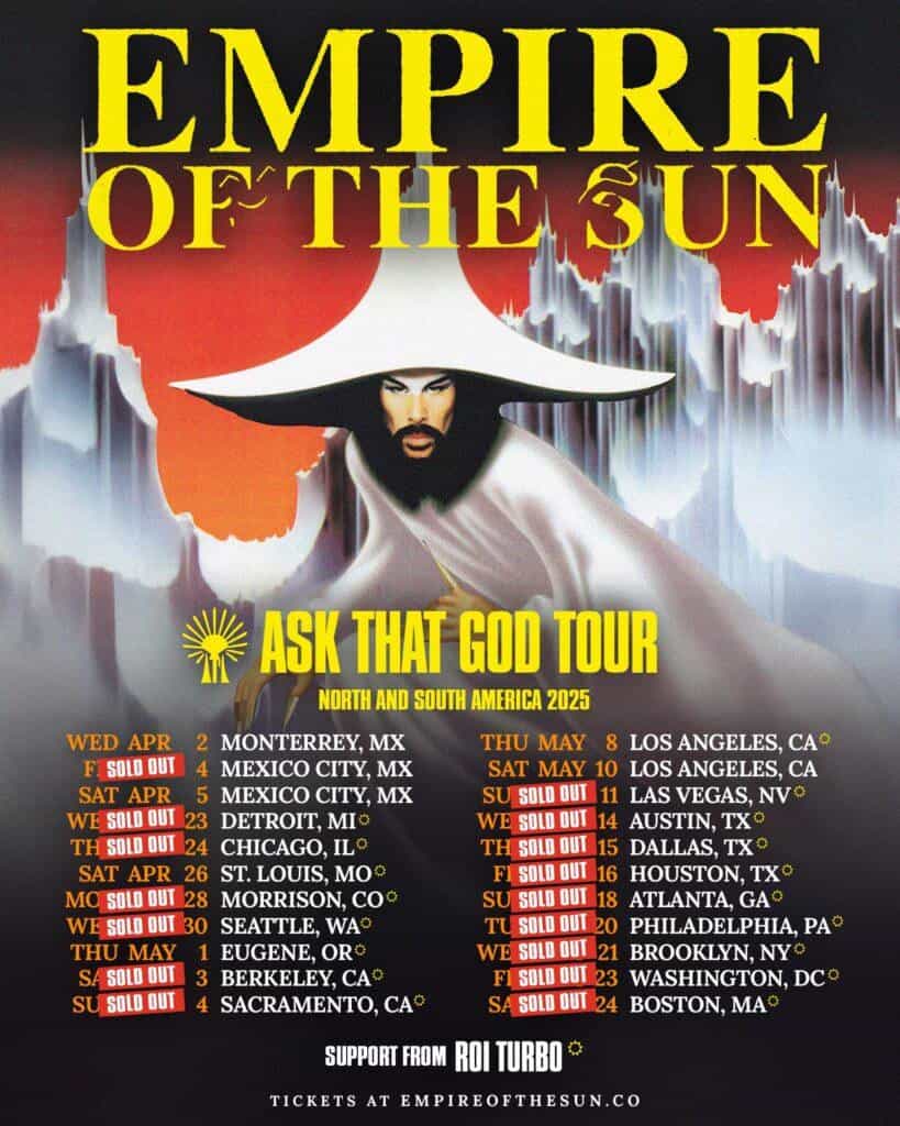 O álbum “ASK THAT GOD (REMIXES)”, do Empire Of The Sun