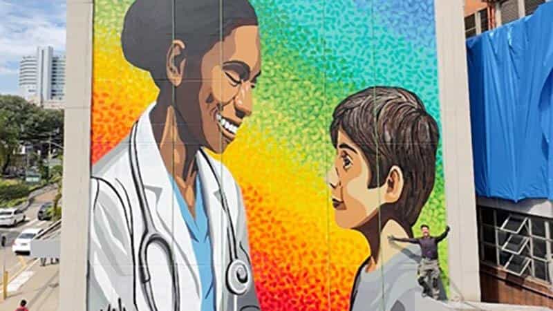 Instituto da Criança e do Adolescente ganha mural