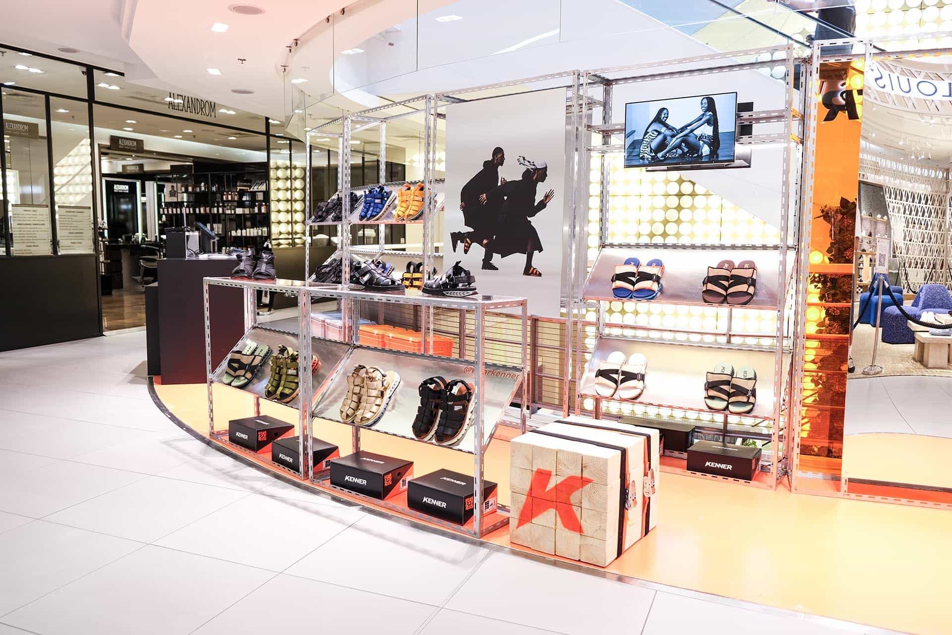 Galeries Lafayette com sandálias que exaltam o streetwear