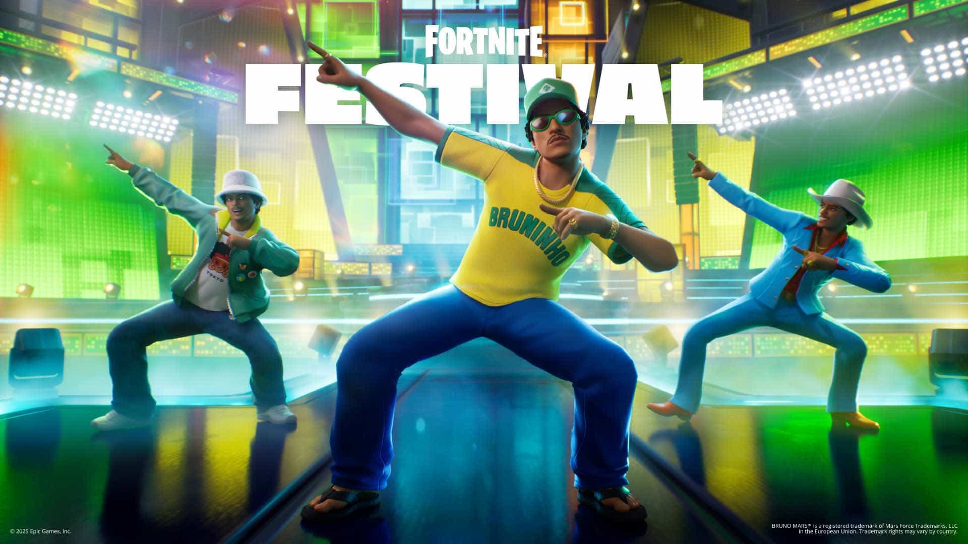 Bruno Mars é o ícone da temporada 9 do Fortnite Festival!