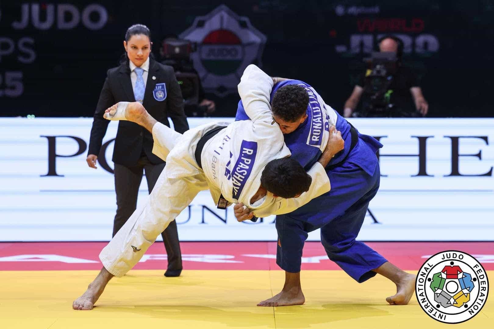 Os judocas do Pinheiros no Mundial de Budapeste