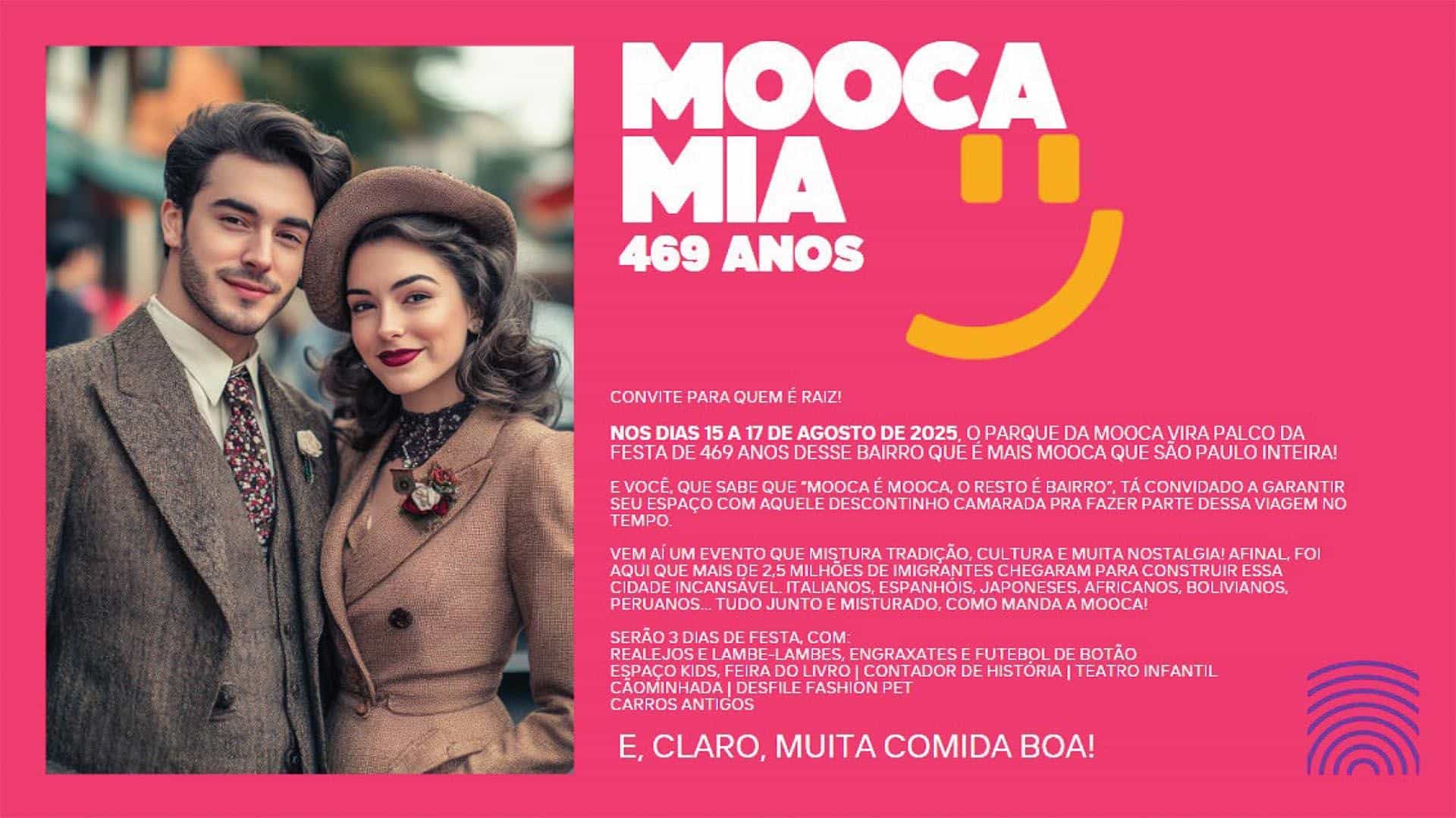 Mooca Mia celebra os 469 anos da Mooca com festival gratuito