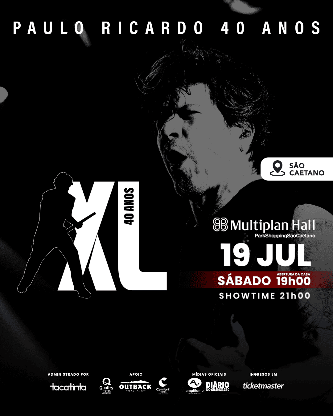 40 anos de carreira com show inesquecível no Multiplan Hall