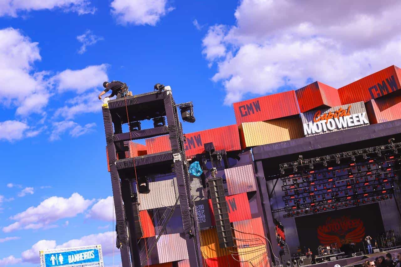 Capital Moto Week inicia a montagem da Cidade da Moto
