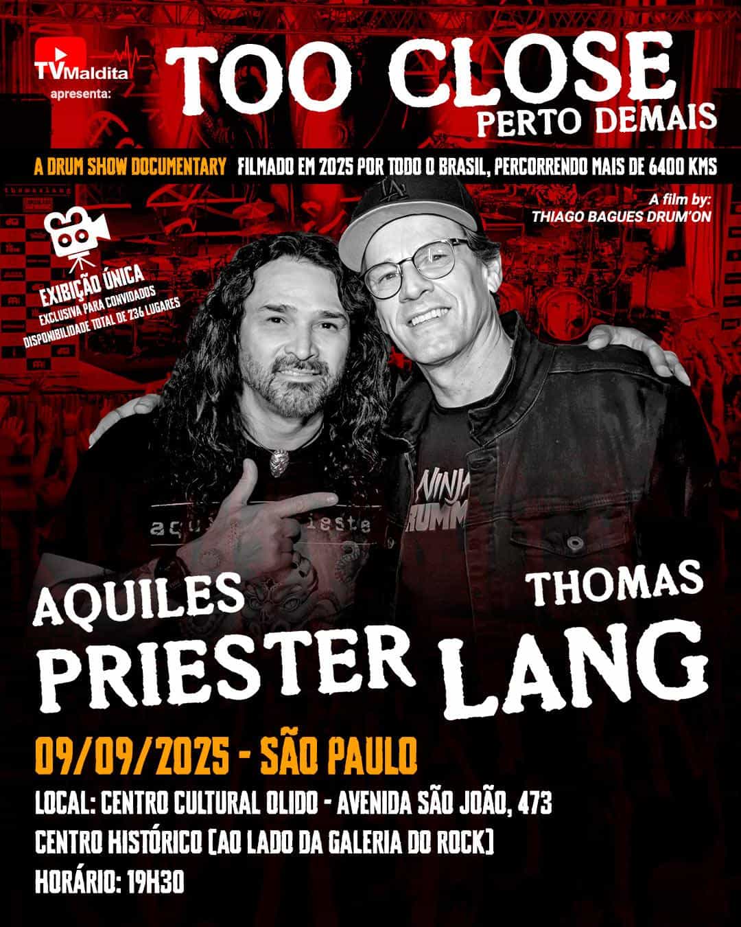 Aquiles Priester e Thomas Lang lançam documentário