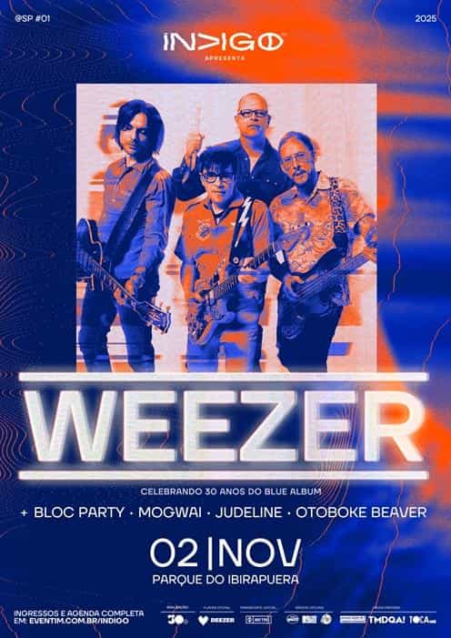 Shows de Weezer, Bloc Party e Mogwai no Parque Ibirapuera