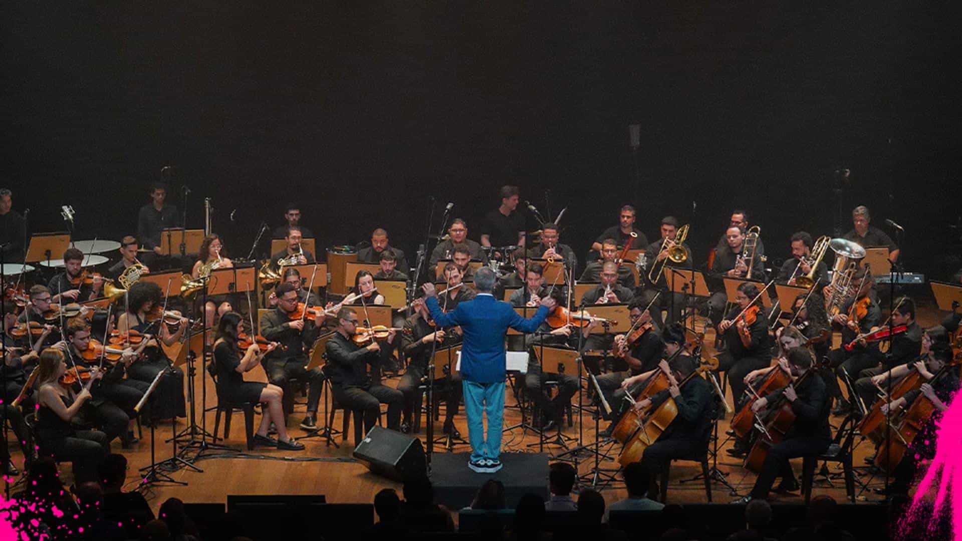 Agora no palco Quebrada do The Town: Orquestra Sinfônica Heliópolis