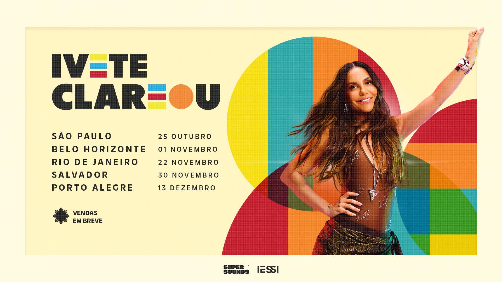 Nova turnê, "99 apresenta: Ivete Clareou"