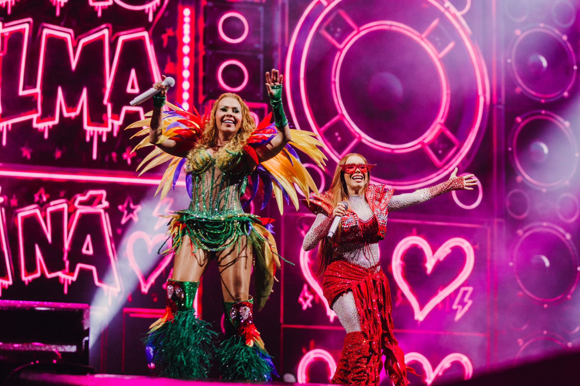 Joelma e Viviane Batidão no palco do Rock in Rio / @MAREFEMIANI