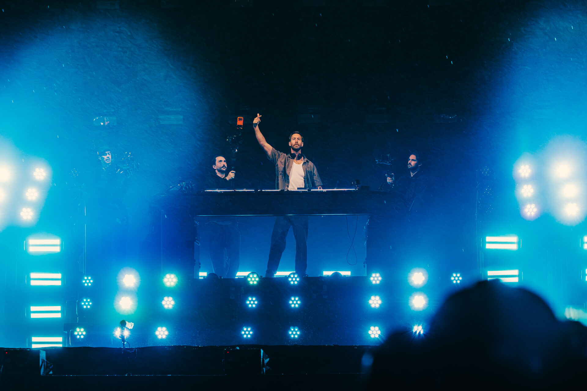 Calvin Harris e suas pickups no Rock in Rio / @marefemiani