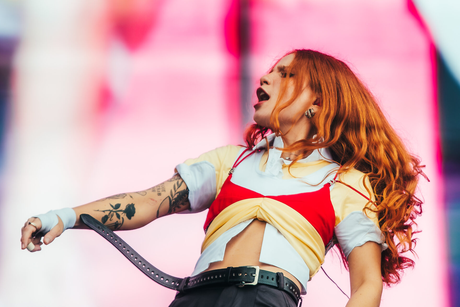 Carol Biazin no palco do Rock in Rio / @LUARABAGGI