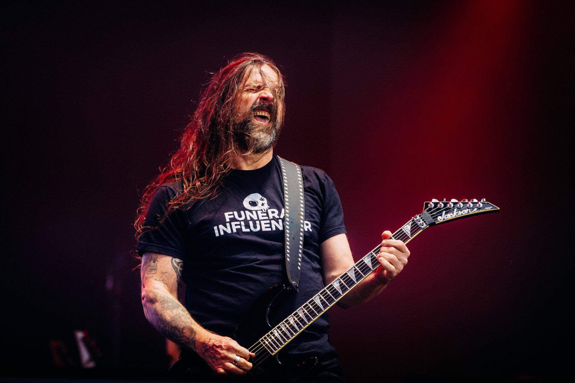 Andreas Kisser durante o último show no Rock in Rio / @vansbumbeersfoto