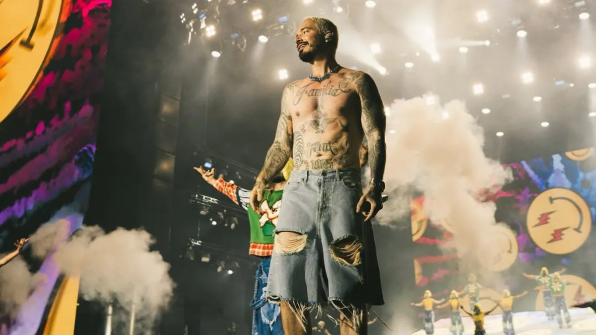 J Balvin no palco do Rock in Rio / Reprodução Instagram
